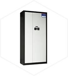 通门保密柜国保锁灰白套色侧面